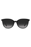 Kate Spade Grey Shaded Cat Eye Ladies Sunglasses Andria/s 0807/9o 51/18 In Black/grey Shaded