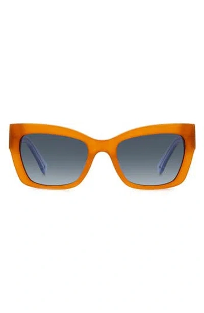 Kate Spade New York 53mm Valeria/s Cat Eye Sunglasses In Orange