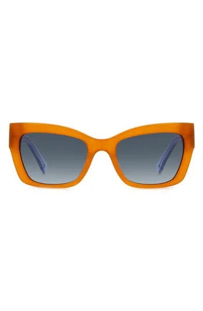 Kate Spade New York 53mm Valeria/s Cat Eye Sunglasses In Brown/grey Shaded