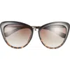 Kate Spade New York 56mm Cat Eye Sunglasses In Brown