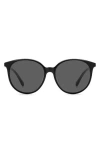 Kate Spade New York 56mm Kaiafs Round Sunglasses In Black