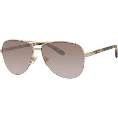 Kate Spade New York 57mm Bethannos Aviator Sunglasses In Red