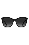 Kate Spade New York 57mm Oversize Sunglasses In Black/grey Shaded