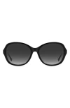 Kate Spade New York 57mm Yaelfs Oversize Sunglasses In Black