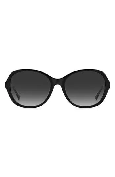 Kate Spade New York 57mm Yaelfs Oversize Sunglasses In Black