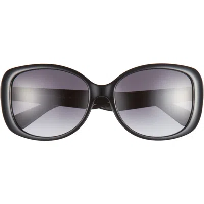 Kate Spade New York 58mm Amberlyn Square Sunglasses In Black/dark Fuschia