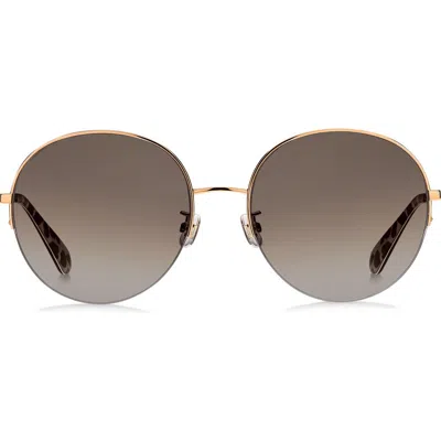 Kate Spade New York 59mm Ellianafs Round Sunglasses In Gold