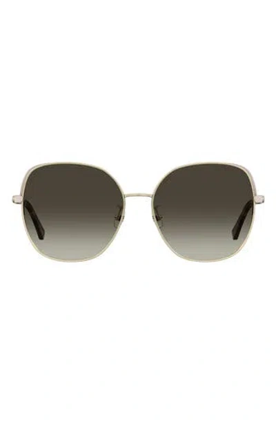 Kate Spade New York 59mm Yarafs Round Sunglasses In Gold