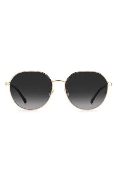 Kate Spade New York 60mm Neshafs Round Sunglasses In Gray
