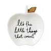 Kate Spade New York A Charmed Life Apple Ring Dish In White