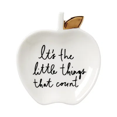Kate Spade New York A Charmed Life Apple Ring Dish In White