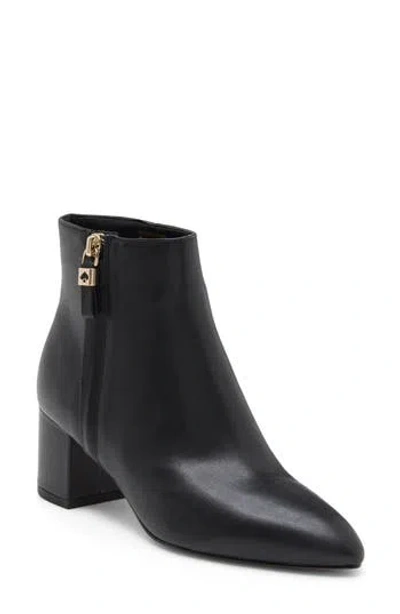 Kate Spade New York Abbelina Leather Ankle Bootie In Black