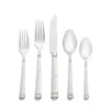 Kate Spade Abington Square 5-piece Flatware Set In Silver