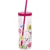 Kate Spade New York Acrylic Straw Tumbler In Pink