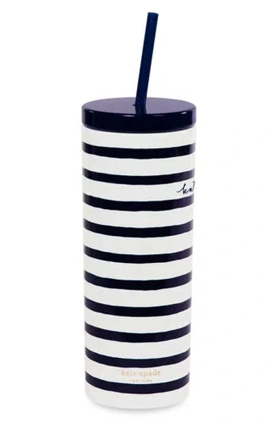 Kate Spade New York Acrylic Straw Tumbler In White