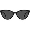 Kate Spade New York Adeline 55mm Gradient Cat Eye Sunglasses In Black