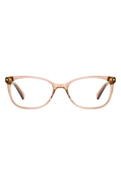 Kate Spade New York Adria 52mm Rectangular Optical Glasses In Neutral