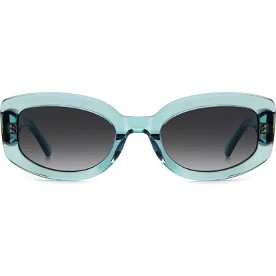 Kate Spade New York Ailey 53mm Gradient Rectangular Sunglasses In Blue