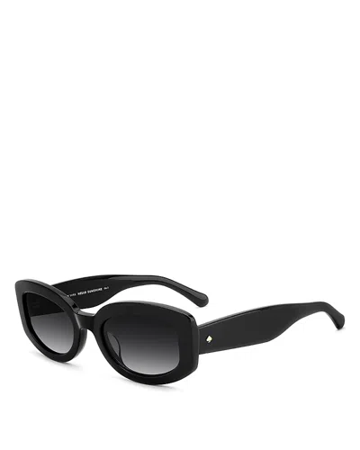Kate Spade New York Ailey Rectangular Sunglasses, 53mm In Black