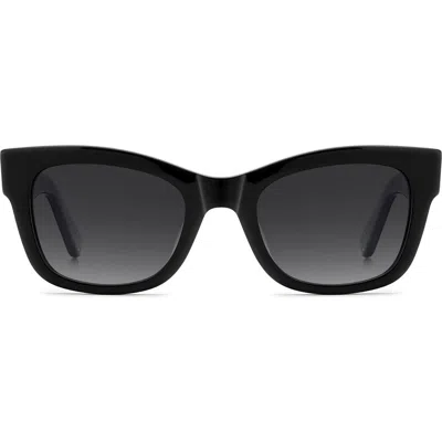 Kate Spade New York Aimee 50mm Cat Eye Sunglasses In Black