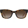 Kate Spade New York Aimee 50mm Gradient Cat Eye Sunglasses In Brown