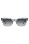 Kate Spade Aimee Cat-eye Acetate Sunglasses In Grey/dark Grey Sf