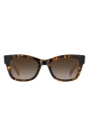 Kate Spade New York Aimee 50mm Gradient Cat Eye Sunglasses In Brown