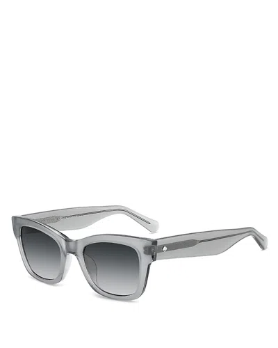 Kate Spade Aimee Cat-eye Acetate Sunglasses In Grey/dark Grey Sf