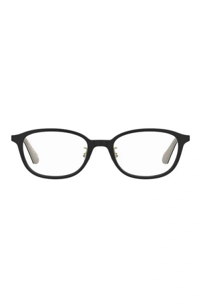 Kate Spade New York Aisha 51mm Oval Optical Glasses In Black
