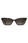 Kate Spade New York Aisha 55mm Gradient Ectangular Sunglasses In Brown