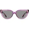 Kate Spade New York Alijah 53mm Cat Eye Sunglasses In Purple