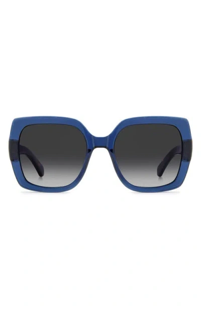 Kate Spade New York Amaya 55mm Gradient Square Sunglasses In Blue