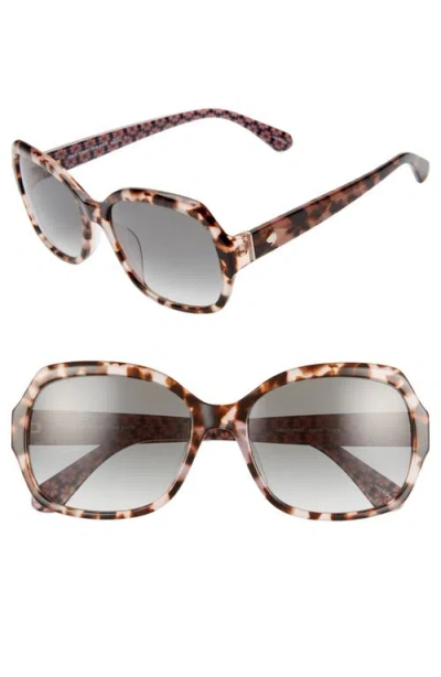 Kate Spade New York Amberlynn 57mm Sunglasses In Brown/gold