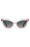 KATE SPADE KATE SPADE NEW YORK AMELIE 54MM GRADIENT CAT EYE SUNGLASSES