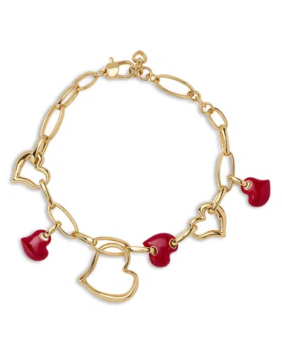 Kate Spade New York Amour Heart Charm Bracelet In Gold