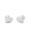Kate Spade New York Amour Heart Stud Earrings In Silver