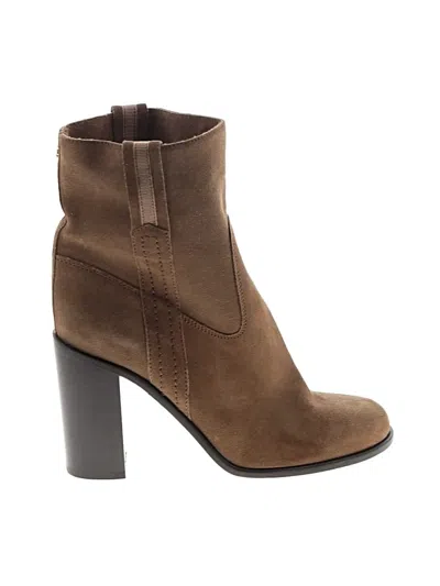 Pre-owned Kate Spade New York Ankle Boots In Tan