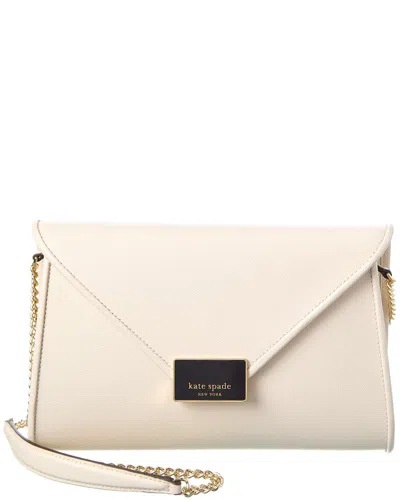 Kate Spade New York Anna Leather Clutch In White