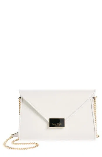 Kate Spade New York Anna Medium Envelope Leather Convertible Clutch In Gray