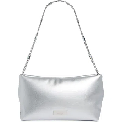 Kate Spade New York Anya Metallic Shoulder Bag In Silver