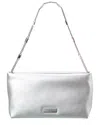 Kate Spade New York Anya Nappa Pu Embellished Chain Shoulder Bag In Silver