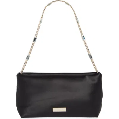 Kate Spade New York Anya Satin Shoulder Bag In Black