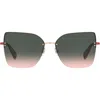 Kate Spade New York Ariellags 58mm Gradient Cat Eye Sunglasses In Multi
