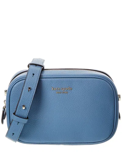 Kate Spade New York Astrid Pebbled Leather Medium Camera Bag In Blue