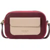 Kate Spade New York Ava Colorblock Leather Crossbody Bag In Cherry Juice