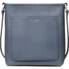 Kate Spade New York Ava Pebble Leather Swing Crossbody Bag In Gray