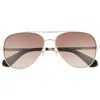 Kate Spade New York Avaline2 58mm Gradient Aviator Sunglasses