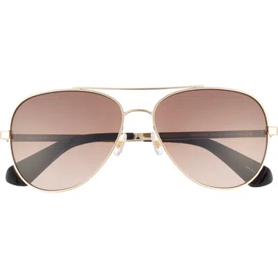 Kate Spade New York Avaline2 58mm Gradient Aviator Sunglasses In Multi