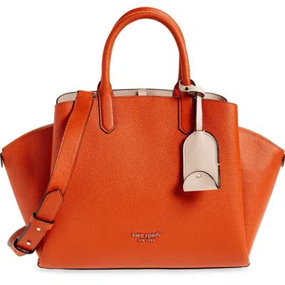 Kate Spade New York Avenue Medium Convertible Top-handle Bag In Dried Apricot