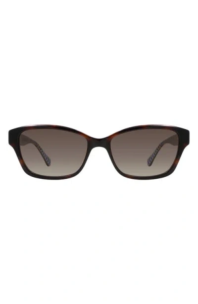 Kate Spade New York Ayla 53mm Gradient Rectangular Sunglasses